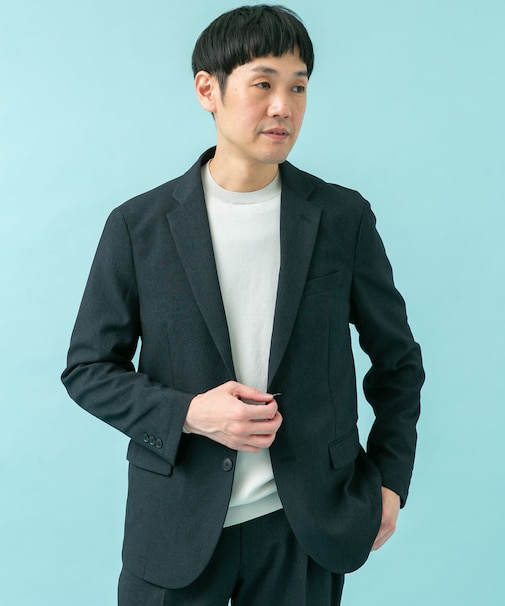 LIFE STYLE TAILOR　メランジストレッチジャケット