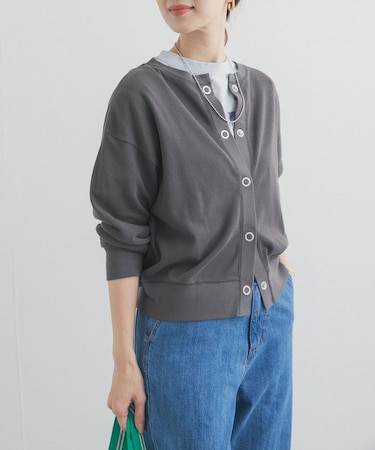 ライトタックフライスカーディガン