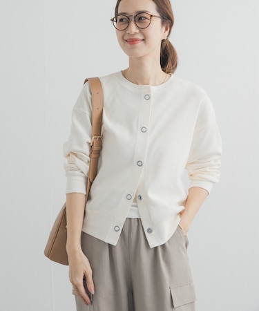 ライトタックフライスカーディガン
