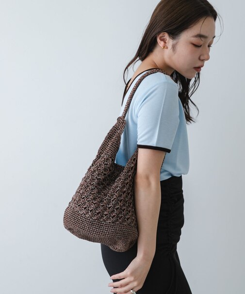 メタリックヤーンバッグ