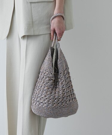 メタリックヤーンバッグ