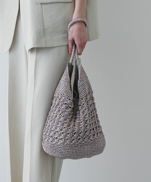 メタリックヤーンバッグ