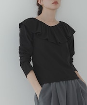 『WEB限定』フリルカラーテレコプルオーバー