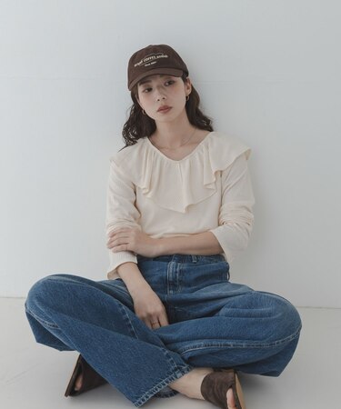 『WEB限定』フリルカラーテレコプルオーバー