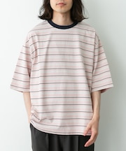 マルチボーダーショートスリーブTシャツ