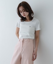 ラウンドネックリブTシャツ(半袖)