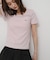 ラウンドネックリブTシャツ(半袖)