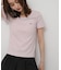 ラウンドネックリブTシャツ(半袖)