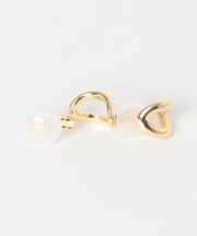 ニュアンスオーバルカーブイヤリング