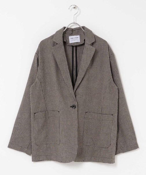 FORK&SPOON　ヘンプブレンドテーラードジャケット