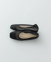 『MADE IN JAPAN』 スクエアメッシュフラットシューズ