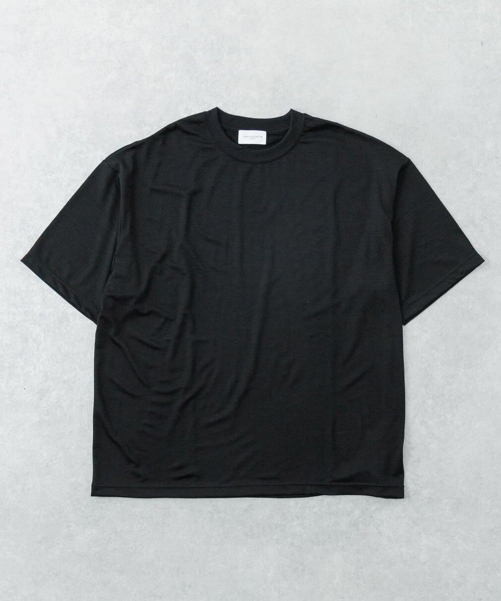 URBAN RESEARCH 『洗濯可』new basic WASHABLE MERINO WOOL T-SHIRTS ブラック