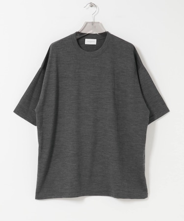 new basic　WASHABLE MERINO WOOL T-SHIRTS