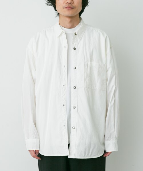 THE NORTH FACE PURPLE LABEL 長袖シャツ ホワイト THE NORTH FACE PURPLE LABEL MOUNTAIN WIND SHIRTS｜アーバンリサーチ