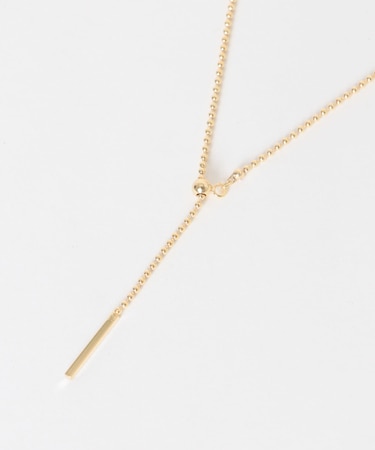 ボールチェーンスライドネックレス