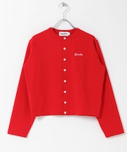 GYMPHLEX　SHORT CREW NECK CARDIGAN