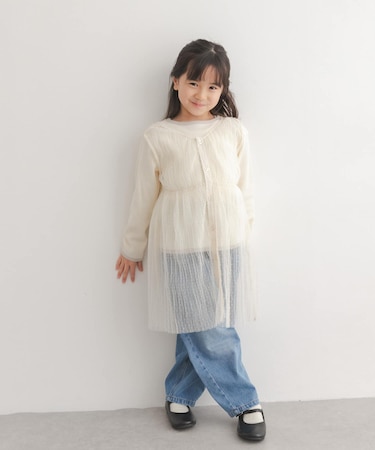 『150サイズあり』チュールチュニック２WAYベスト(KIDS)