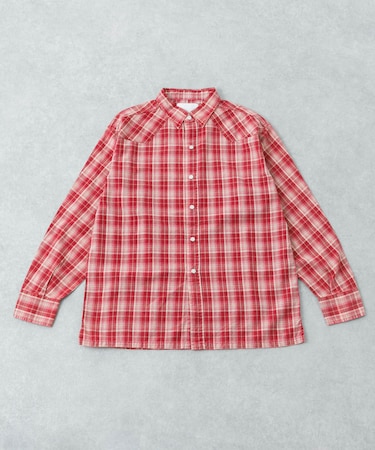 URBAN RESEARCH iD　FADE CHECK WESTERN SHIRTS
