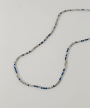 ステンレスランダムカラービーズネックレス