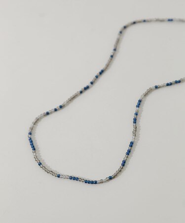 ステンレスランダムカラービーズネックレス