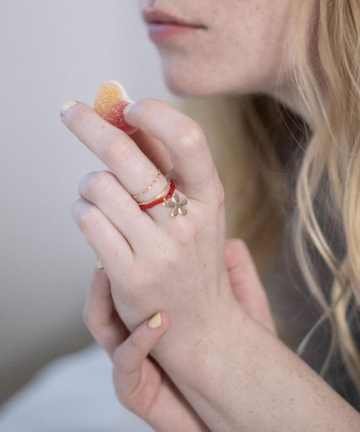 チャームビーズ3セットリング