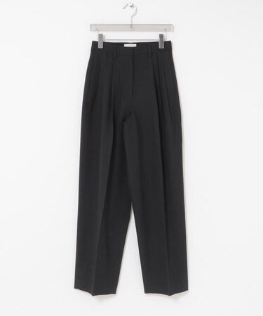 new basic　HIGH TWIST WOOL PANTS