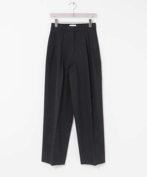 new basic　HIGH TWIST WOOL PANTS