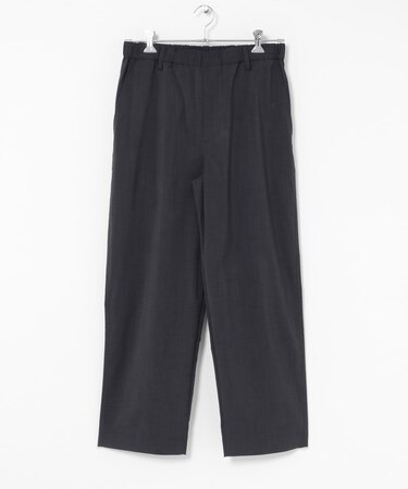 リネンタッチポリエステルイージーパンツ