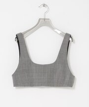new basic　HIGH TWIST WOOL BUSTIER
