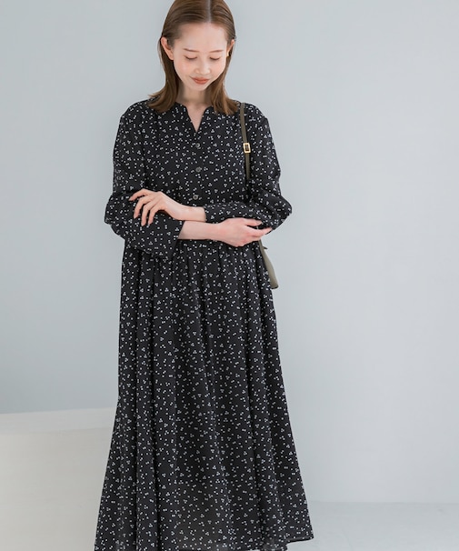 『WEB限定』ランダムドットボリュームワンピース