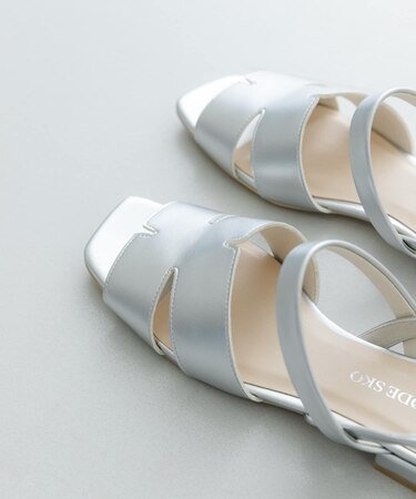 デザインカットバックゴムサンダル