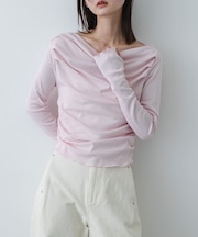 シアードレープリブトップ