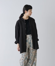 『ユニセックス』ドライリネンボックスシャツ