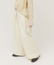 タックデザインツイルパンツ