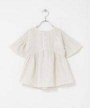 『150サイズあり』ストライプ2wayサッカーブラウス(KIDS)