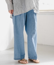 FORK&SPOON　綿麻デニムパンツ