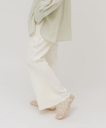 イージーRIBフレアパンツ