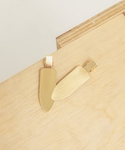 フラットメタルヘアークリップ