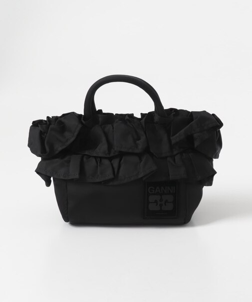 GANNI　MINI SHOPPER RUFFLE