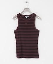 GANNI　SOFT COTTON RIB TANK TOP