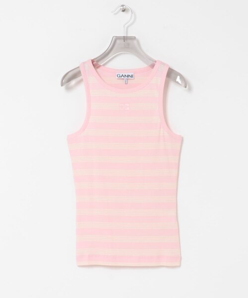 GANNI SOFT COTTON RIB TANK TOP｜アーバンリサーチの通販｜&mall