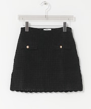 GANNI　CHENILLE CROCHET SKIRT
