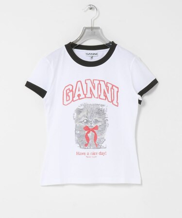 GANNI　JERSEY MARGOT KITTY PRINT