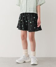 『150サイズあり』フラワー刺繍ショートパンツ(KIDS)