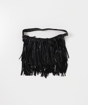 レザーフリンジハンドバッグ