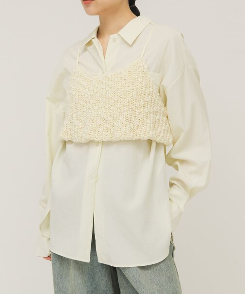 オーバーサイズミニマルシャツ