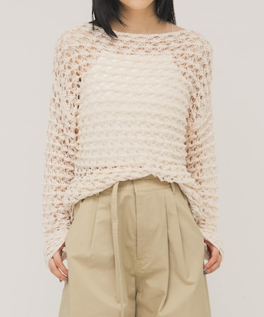 クロシェルーズニット