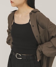 ダブルストラップクロップドキャミソール