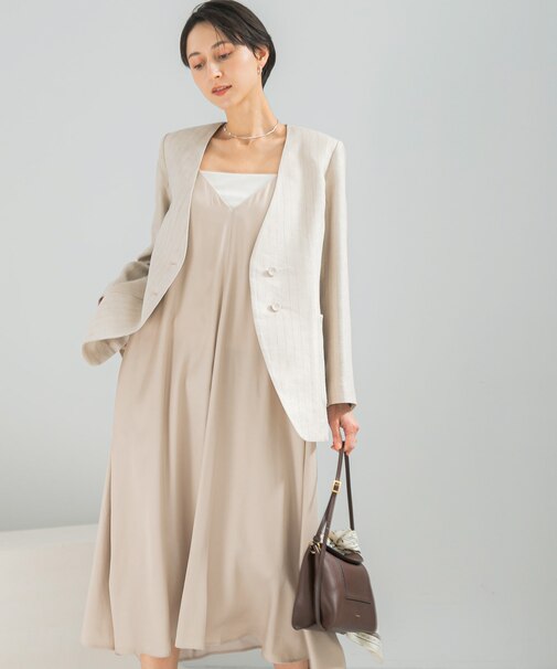 2WAYキュプラ混キャミワンピース