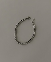 ステンレスナローデザインチェーンブレスレット